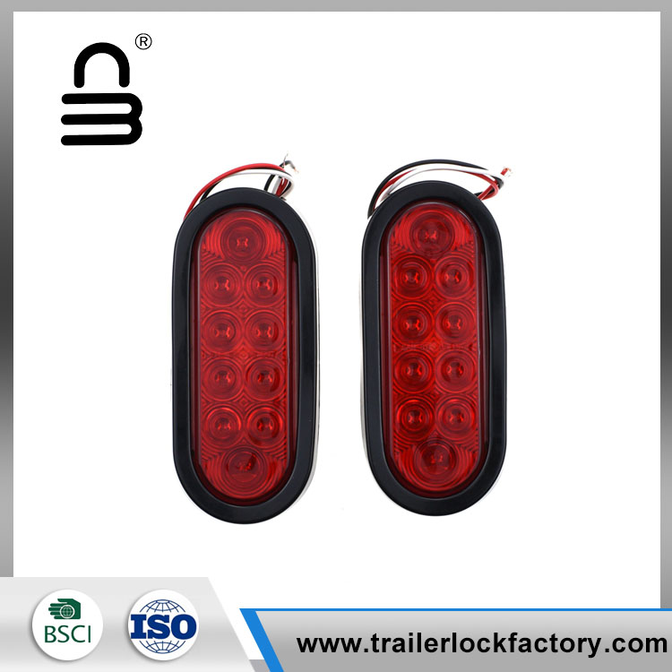 6 นิ้ว 10 Led Oval Stop Trail ไฟเลี้ยว