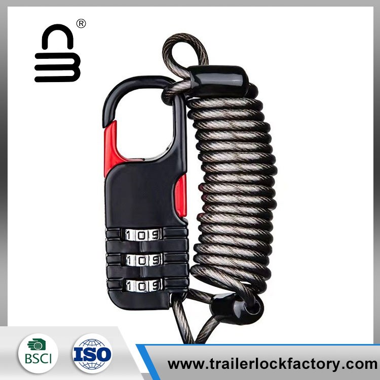 ล็อคหมวกกันน็อคเชือกลวด